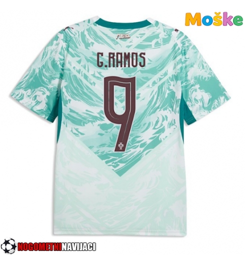 Moške Nogometnih dresov Portugalska Goncalo Ramos #9 Gostujoči SP 2026 Kratki rokavi Moške Nogometnih dresov Portugalska Goncalo Ramos #9 Gostujoči SP 2026 Kratki rokavi